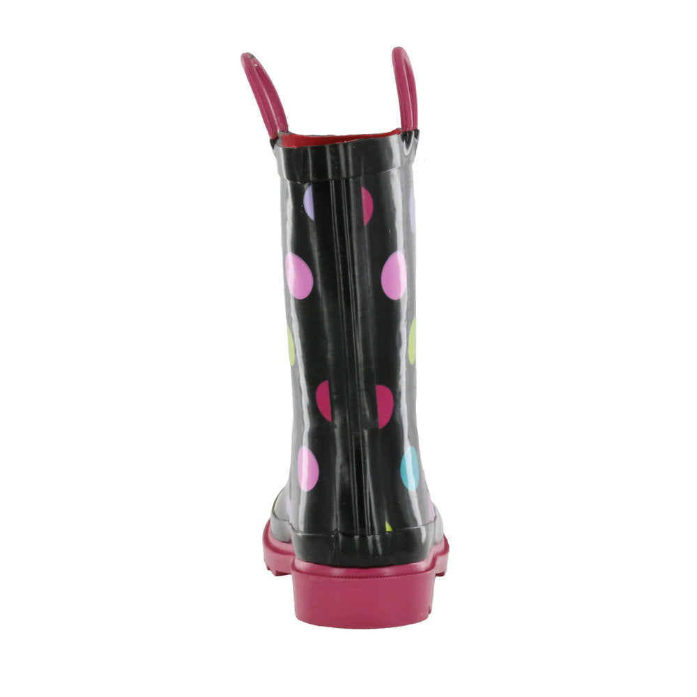 Nord Trail Girl's Mist III Polkadot Rubber Rain Boot