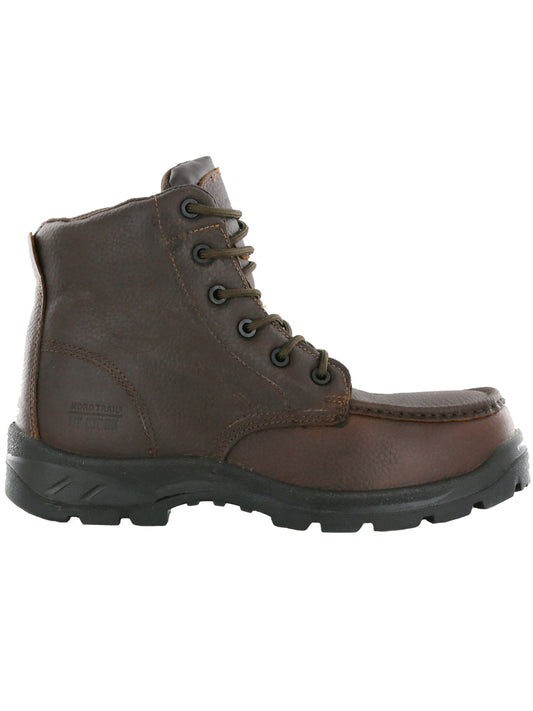 Nord Trail NT Work Men's Georgia Dark Brown Composite Toe Leather Moccasin Work Boot