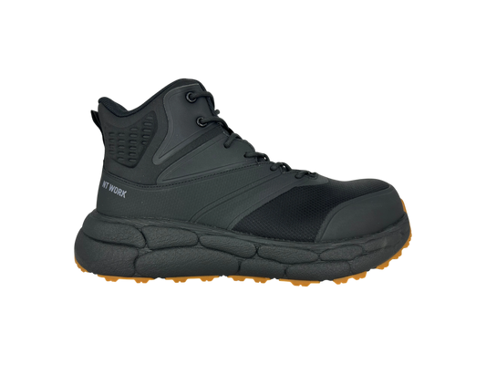 NT Work® Men's Arlington Black Safety Alloy Toe Puncture Resistant Athletic Work Boot