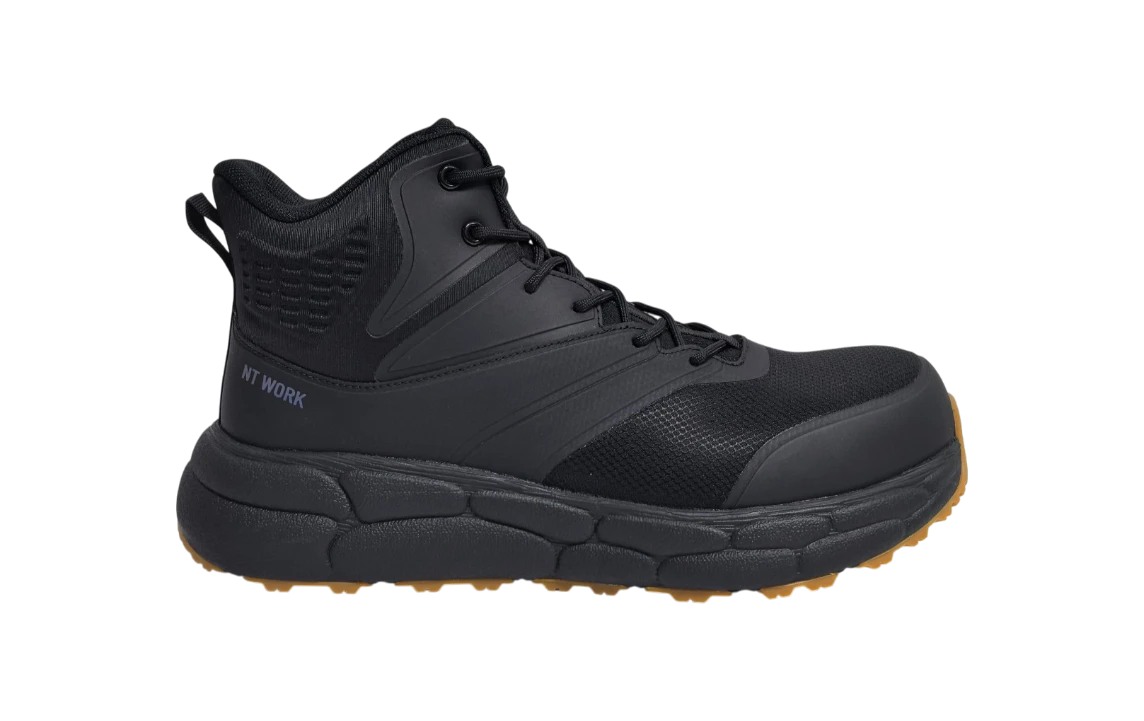 NT Work® Men's Arlington Black Safety Alloy Toe Puncture Resistant Athletic Work Boot