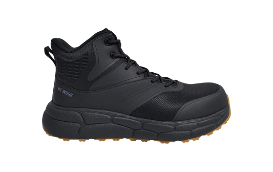 NT Work® Men's Arlington Black Safety Alloy Toe Puncture Resistant Athletic Work Boot