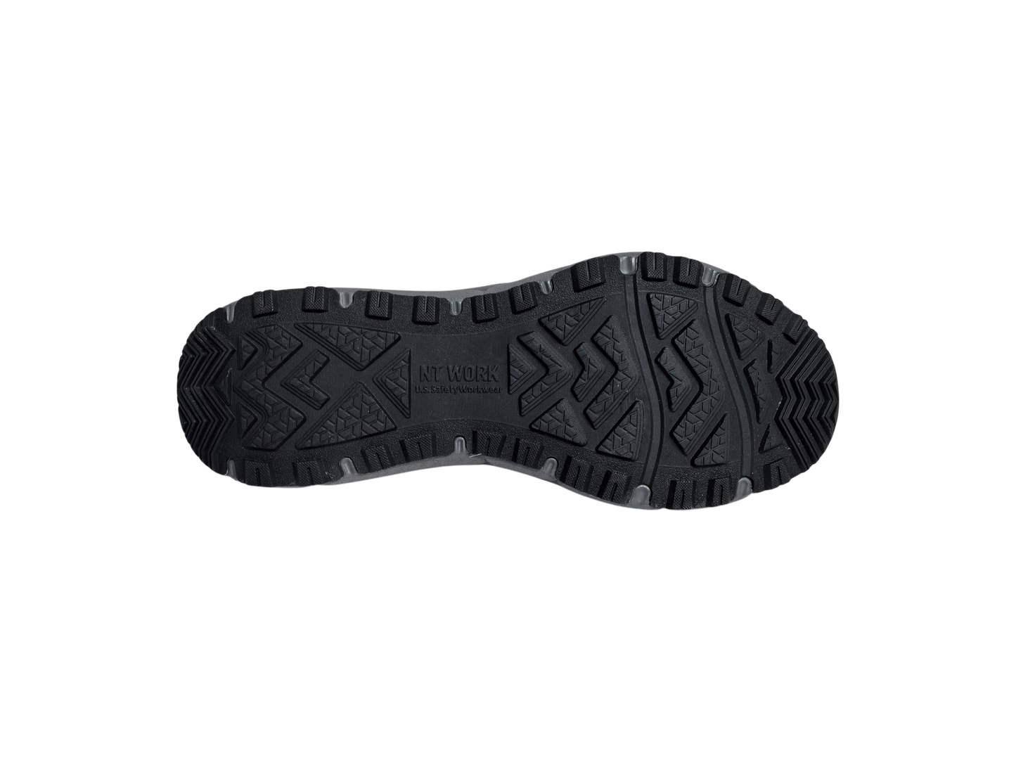 NT Work® Men's Charlie Black/Dark Grey Safety Alloy Toe Athletic Work Shoe