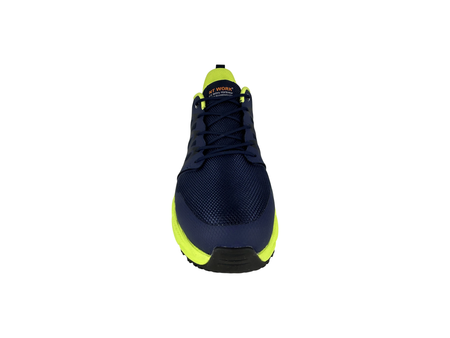 NT Work® Men's Charlie Navy/Yellow Safety Alloy Toe Athletic Work Shoe