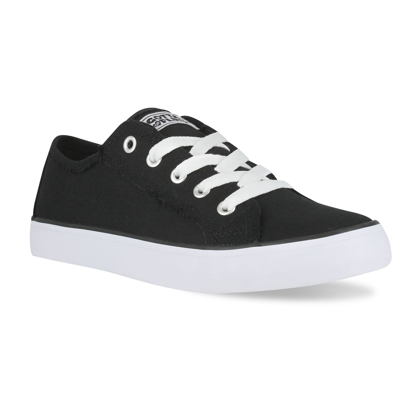 Gotta Flurt Girl's Classic II Black Canvas Low-Top Casual Sneaker