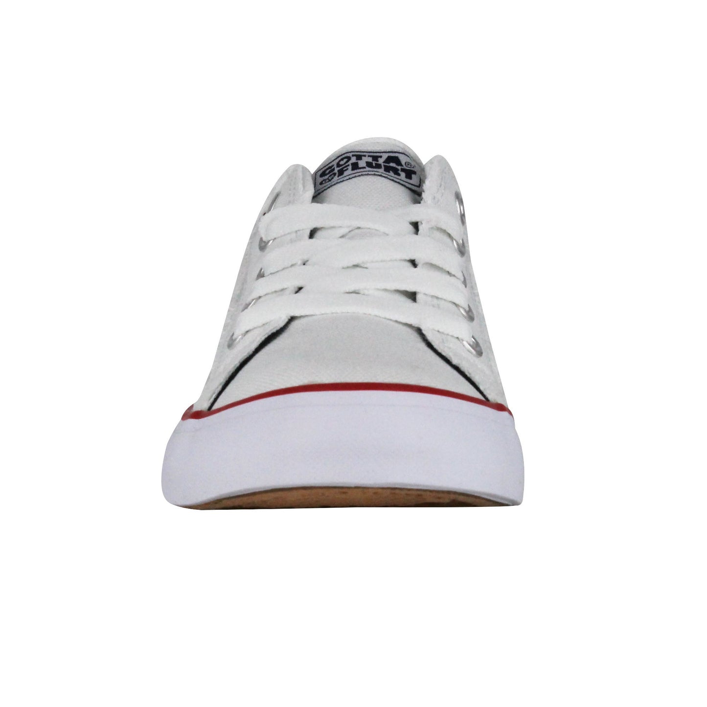 Gotta Flurt Girl's Classic II White Canvas Low-Top Casual Sneaker