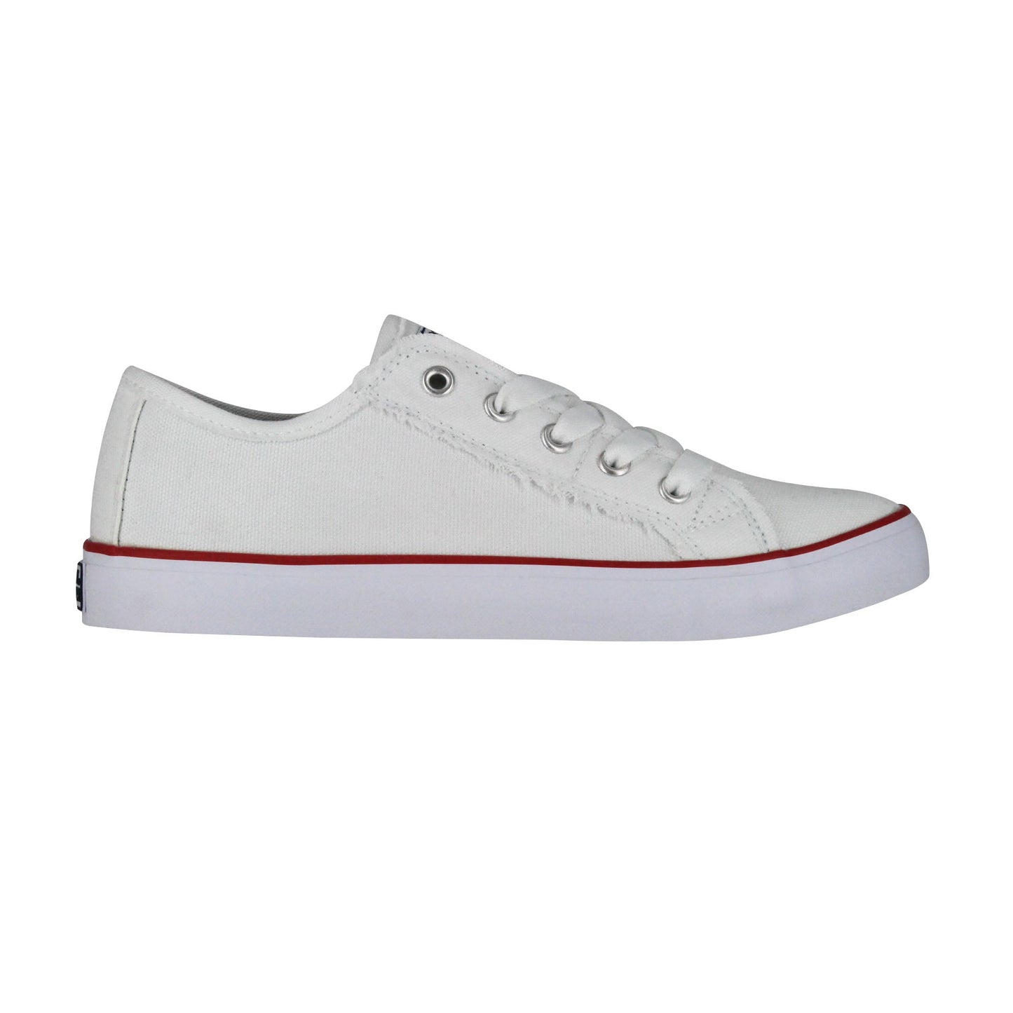 Gotta Flurt Girl's Classic II White Canvas Low-Top Casual Sneaker