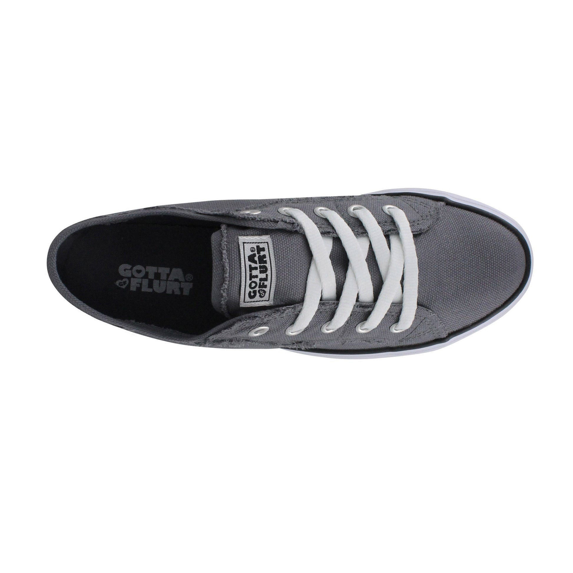 Gotta Flurt Women's Classic II Grey Low-Top Sneaker (BOGO1).