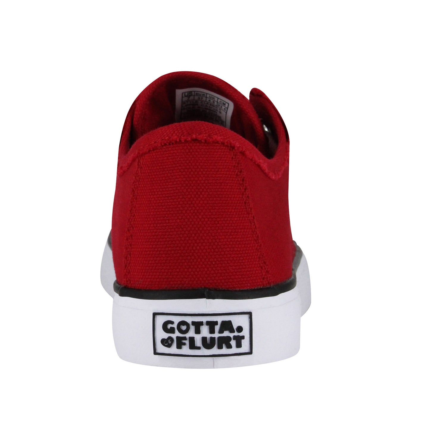 Gotta Flurt Girl's Classic II Red Canvas Low-Top Casual Sneaker