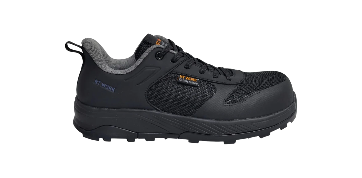 NT Work® Women's Corona Black Safety Composite Toe Athletic Work Shoe