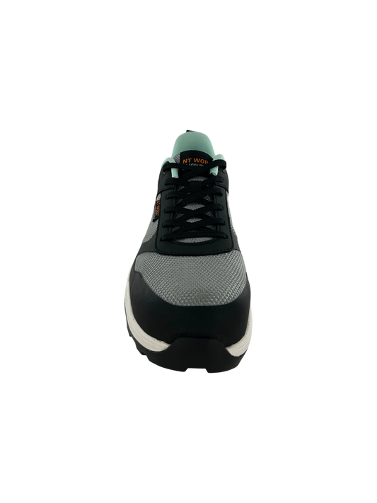 NT Work® Women's Corona Grey/Mint Safety Composite Toe Athletic Work Shoe