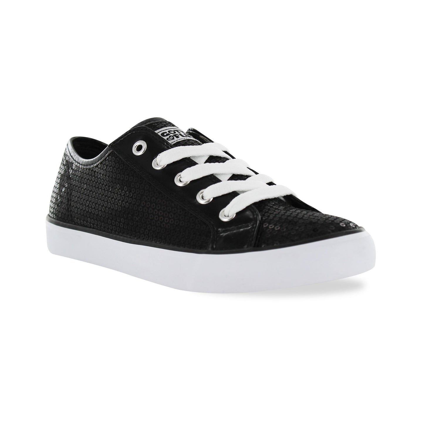 Gotta Flurt Women's Disco II Black Sequin Dance Sneaker.