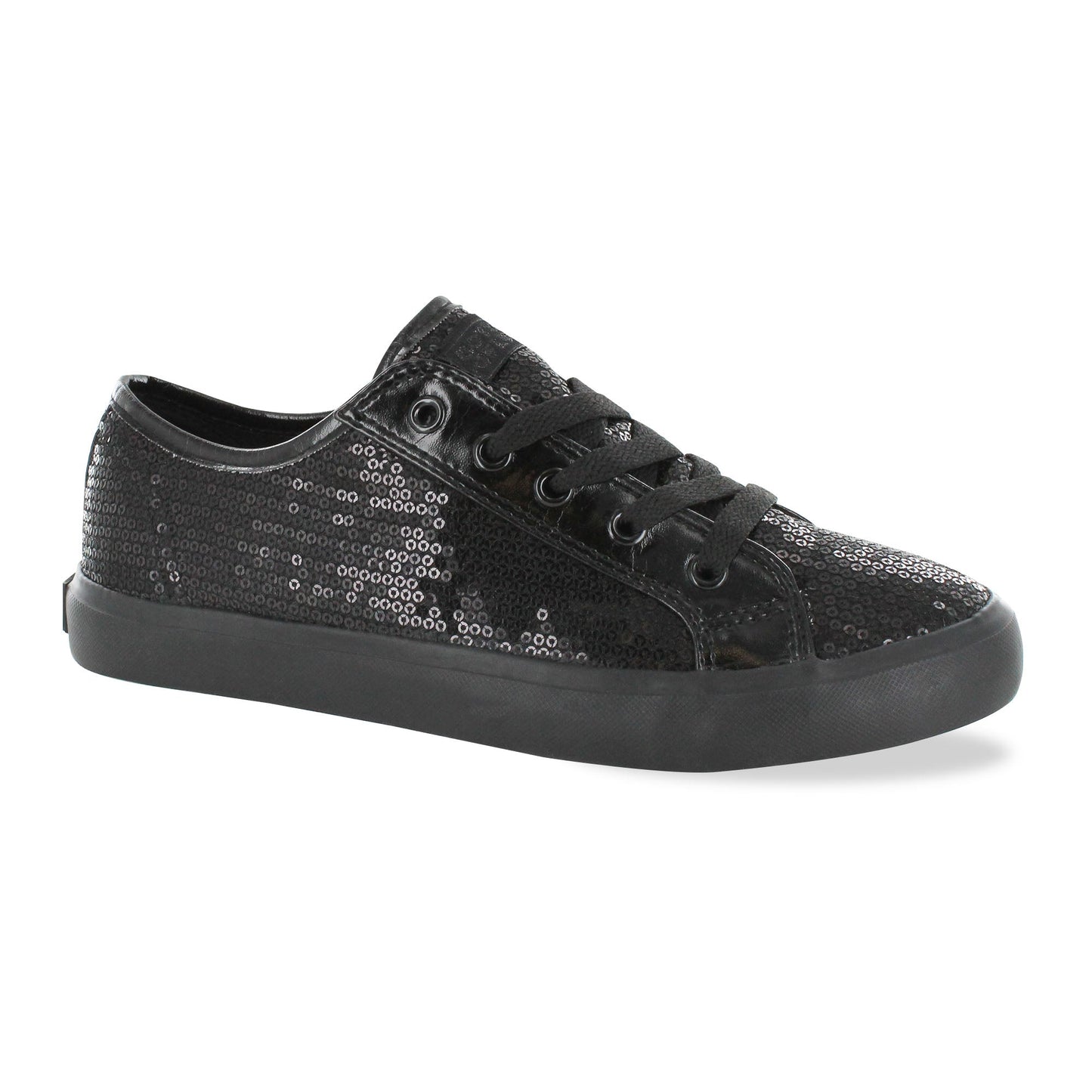 Gotta Flurt Women's Disco II Full Black Sequin Dance Sneaker.