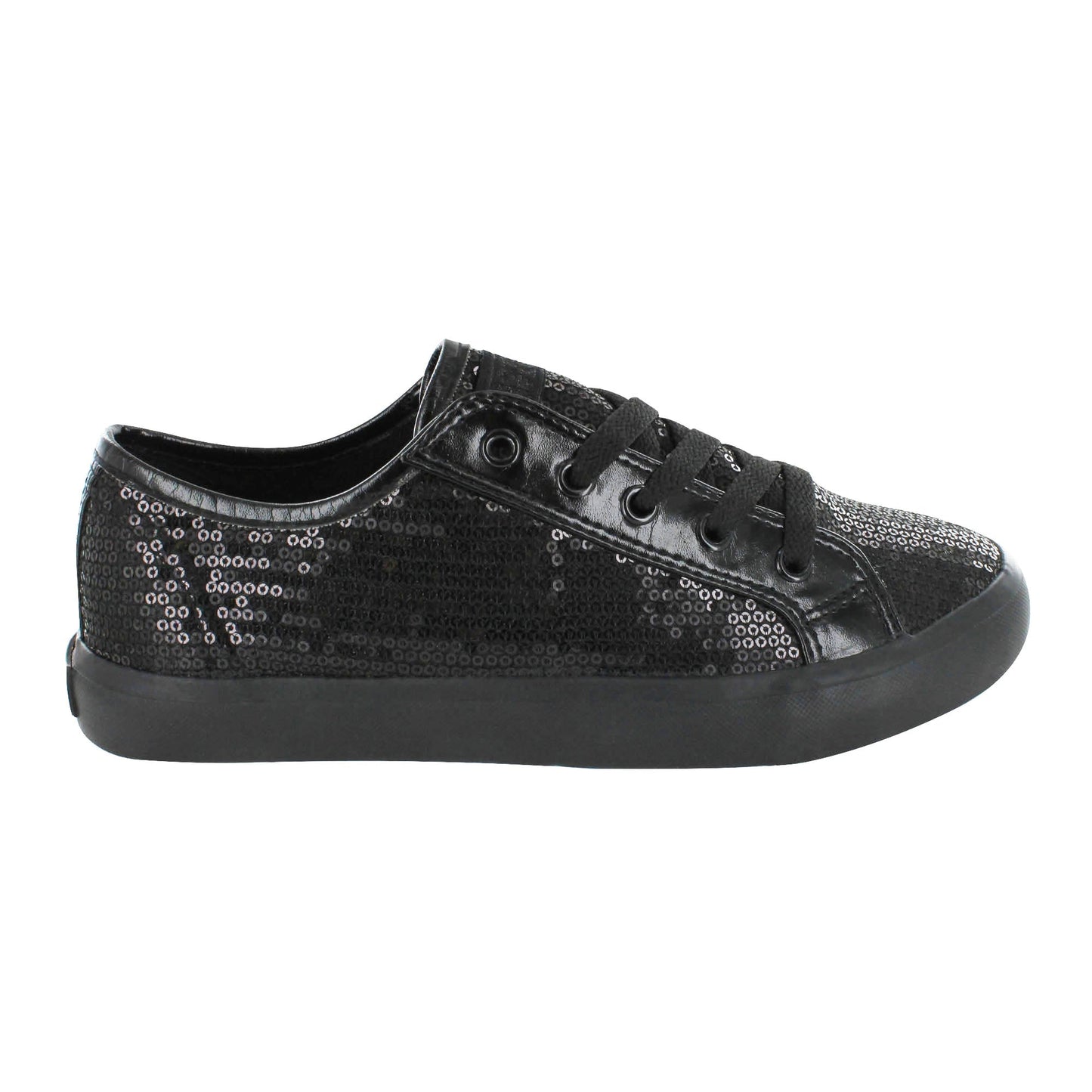 Gotta Flurt Women's Disco II Full Black Sequin Dance Sneaker.