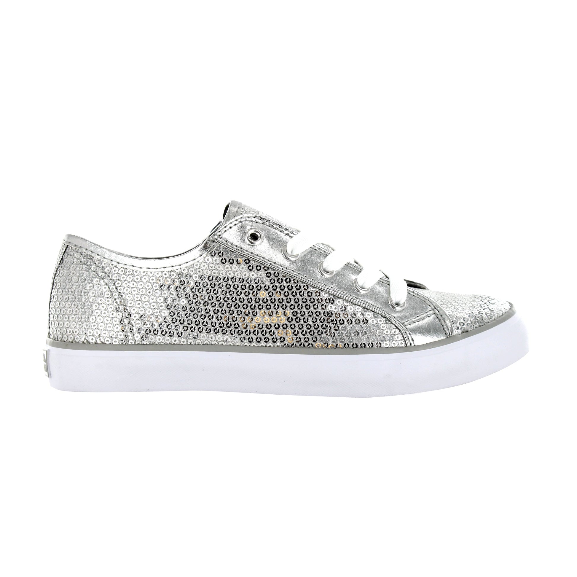 Gotta Flurt Women's Disco II Silver Sequin Dance Sneaker.