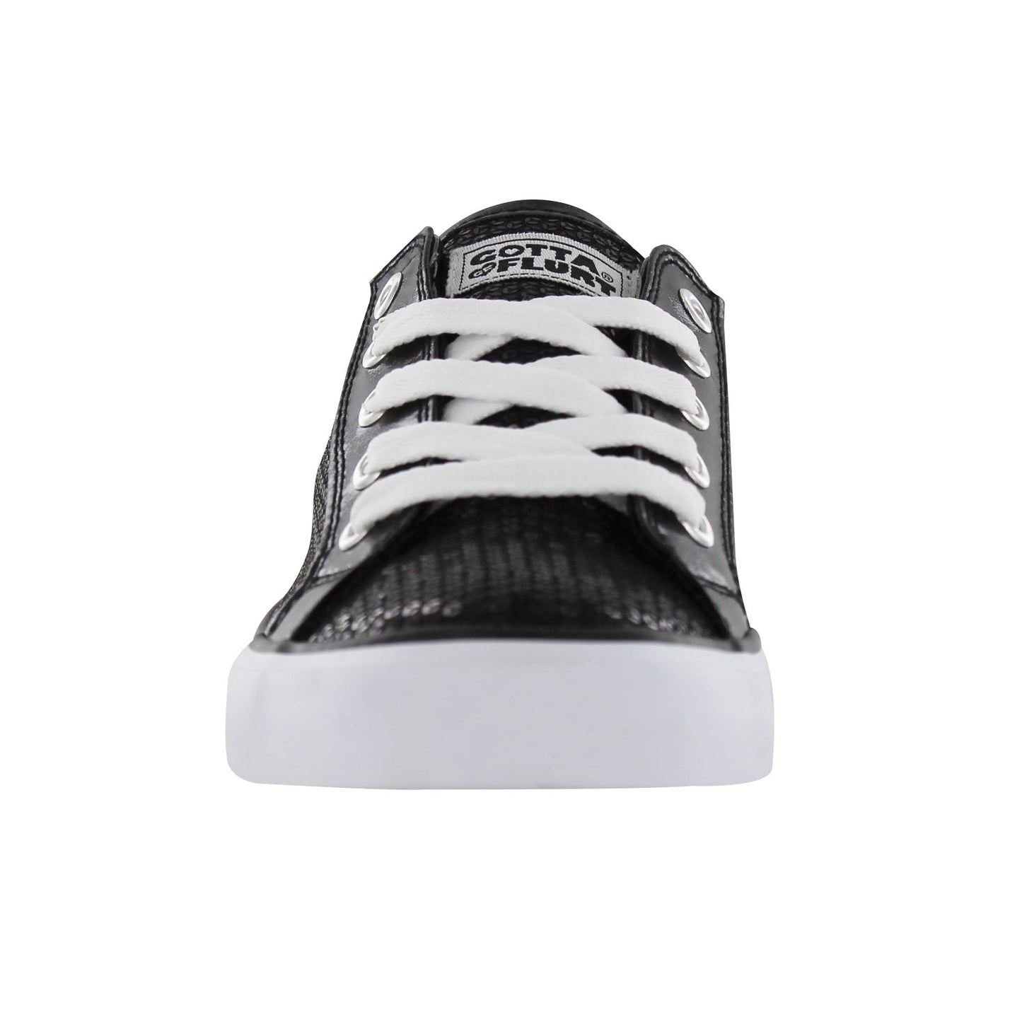 Gotta Flurt Girl's Disco II Black Sequin Low Top Dance Sneaker