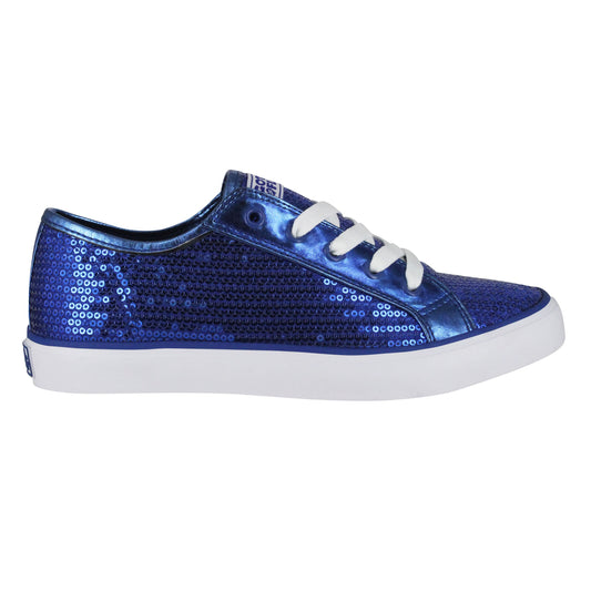 Gotta Flurt Girl's Disco II Blue Sequin Low Top Dance Sneaker