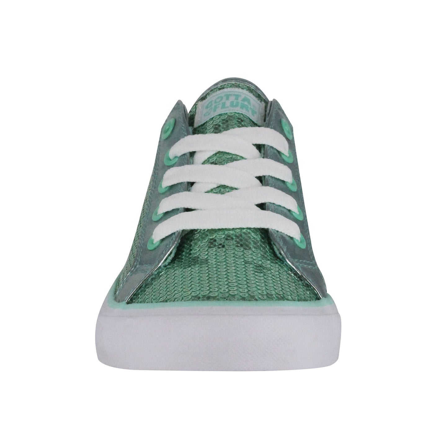 Gotta Flurt Girl's Disco II Mint Sequin Low Top Dance Sneaker