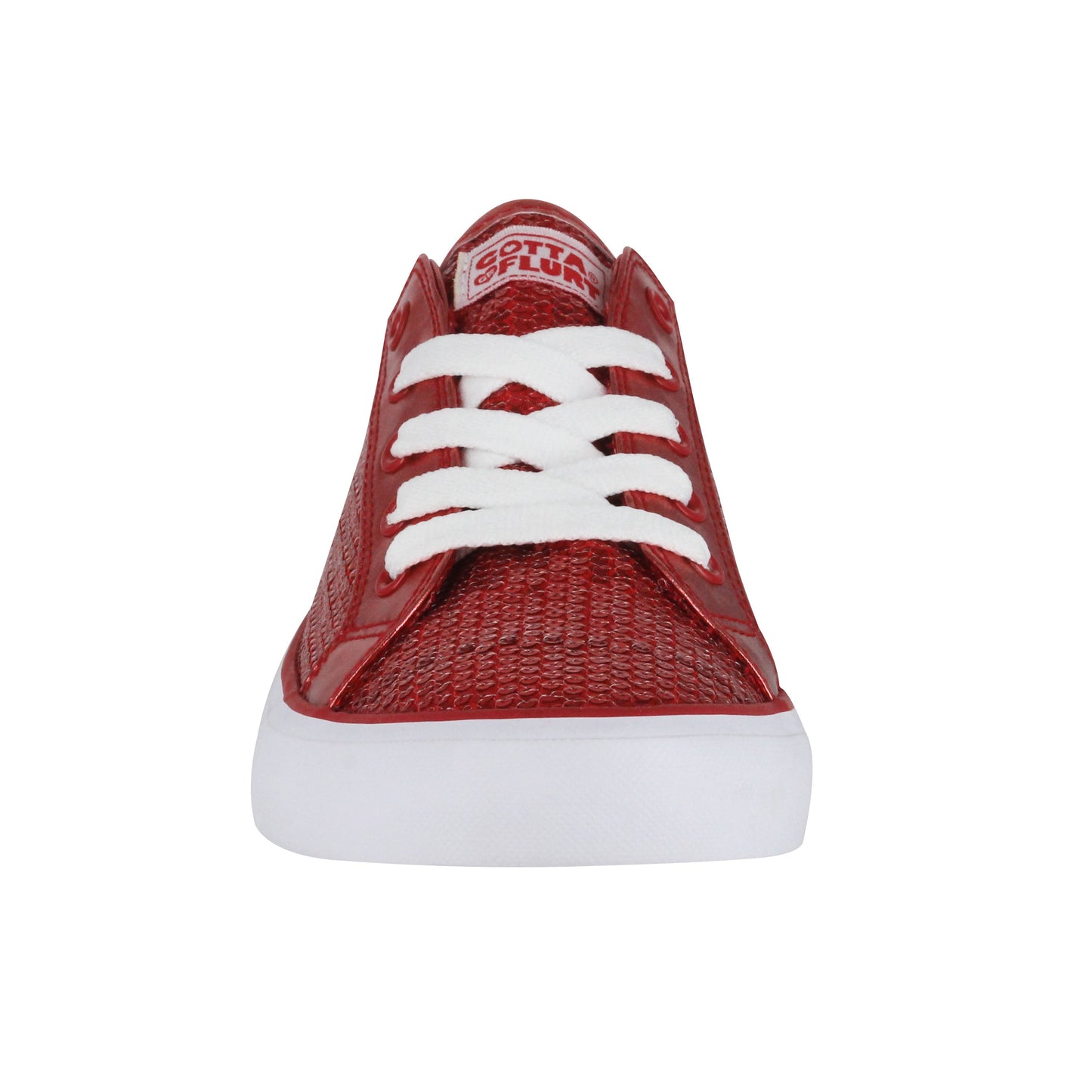 Gotta Flurt Girl's Disco II Red Sequin Low Top Dance Sneaker