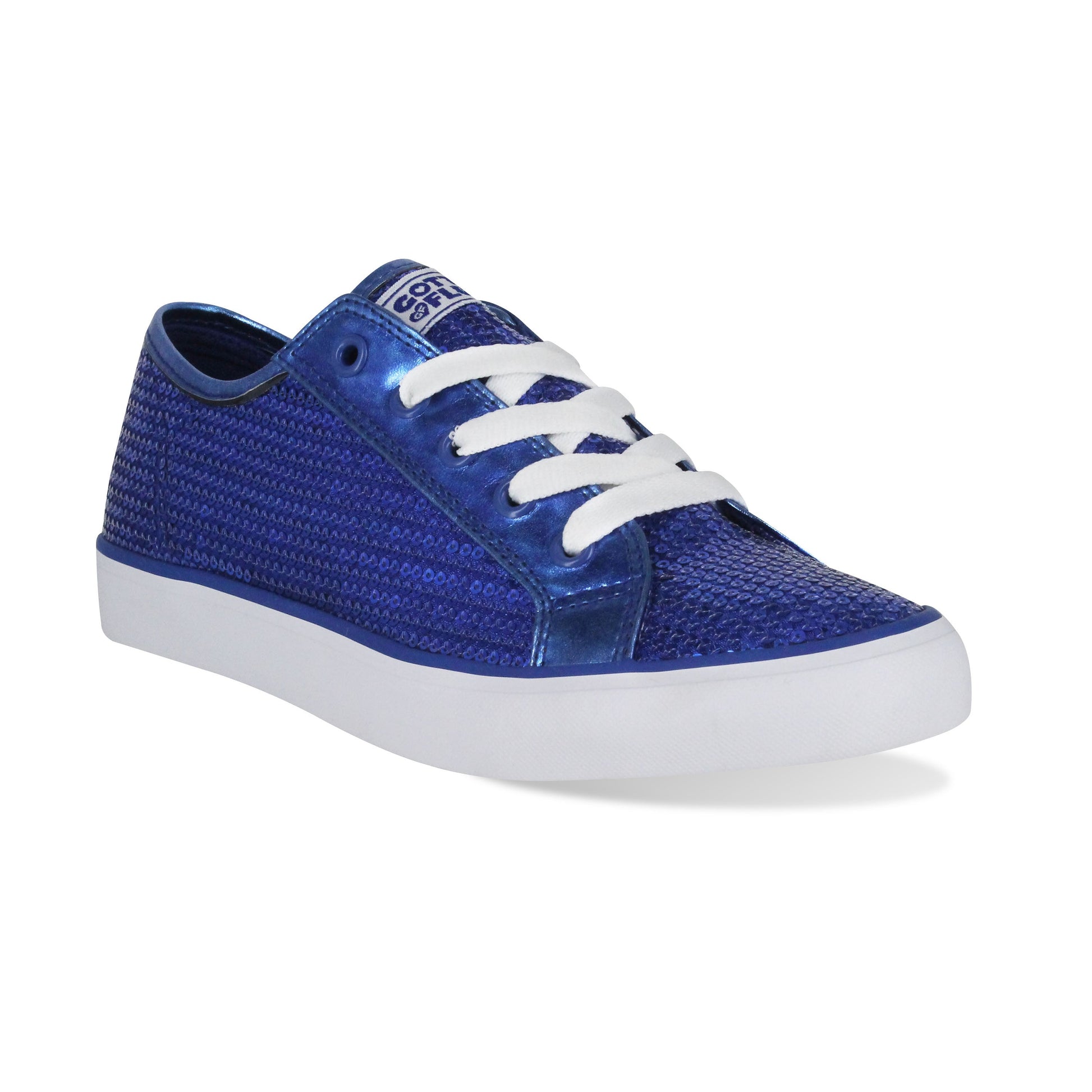 Gotta Flurt Women's Disco II Blue Sequin Dance Sneaker.