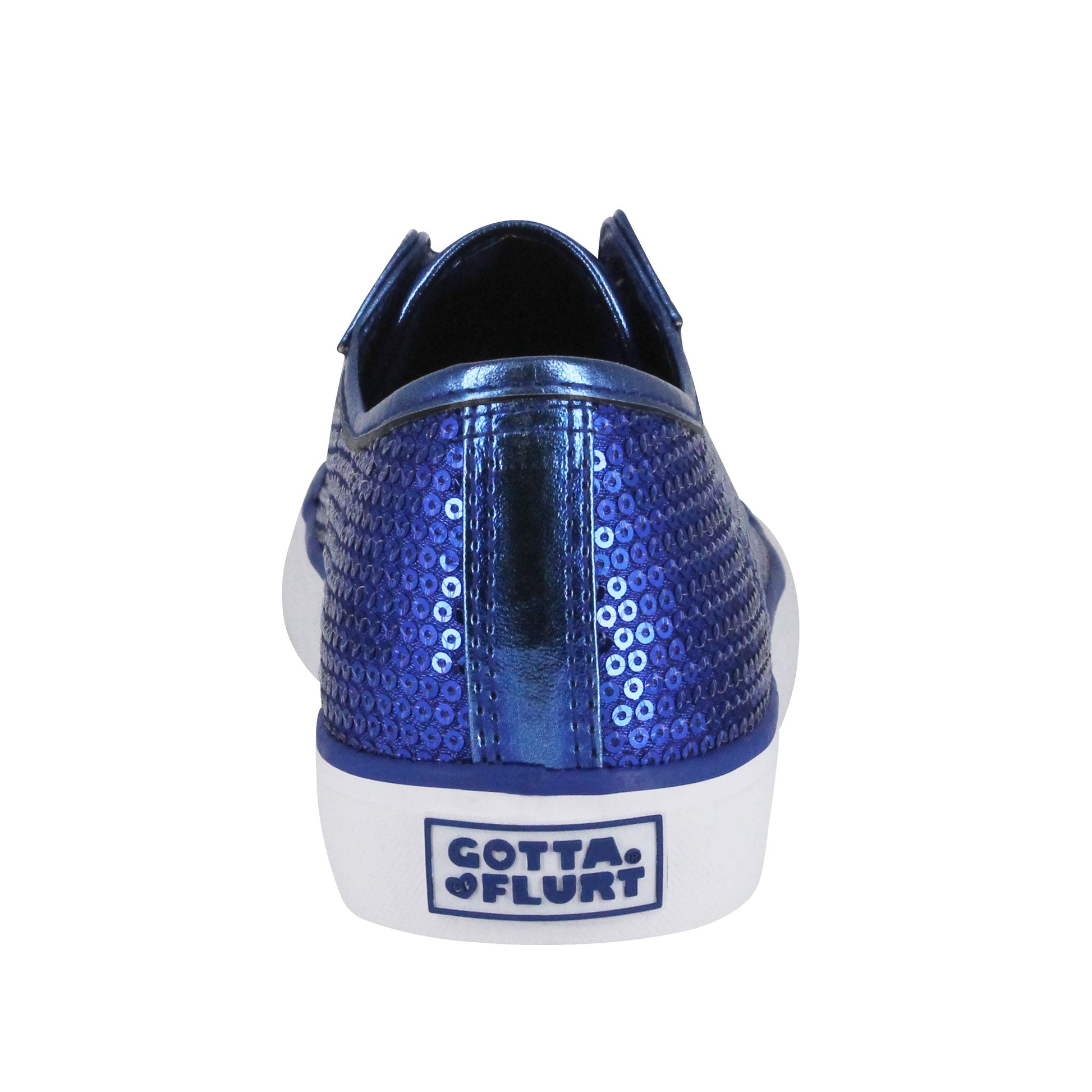 Gotta Flurt Women's Disco II Blue Sequin Dance Sneaker.