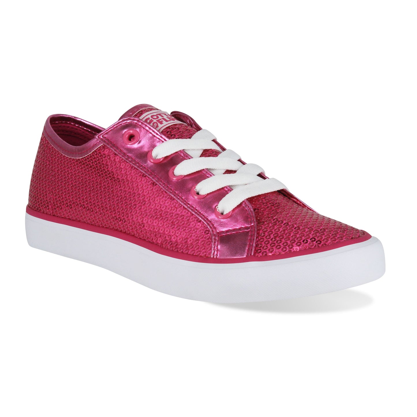 Gotta Flurt Women's Disco II Hot Pink Sequin Dance Sneaker.