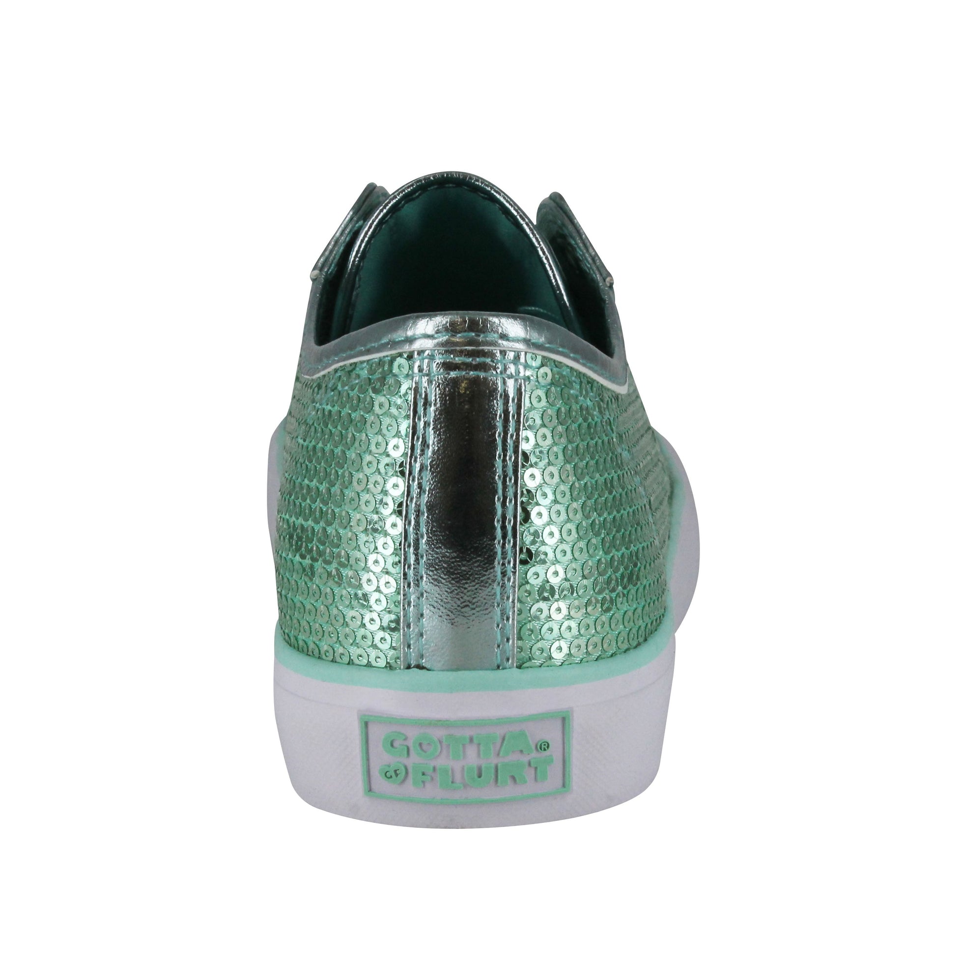 Gotta Flurt Women's Disco II Mint Sequin Dance Sneaker.