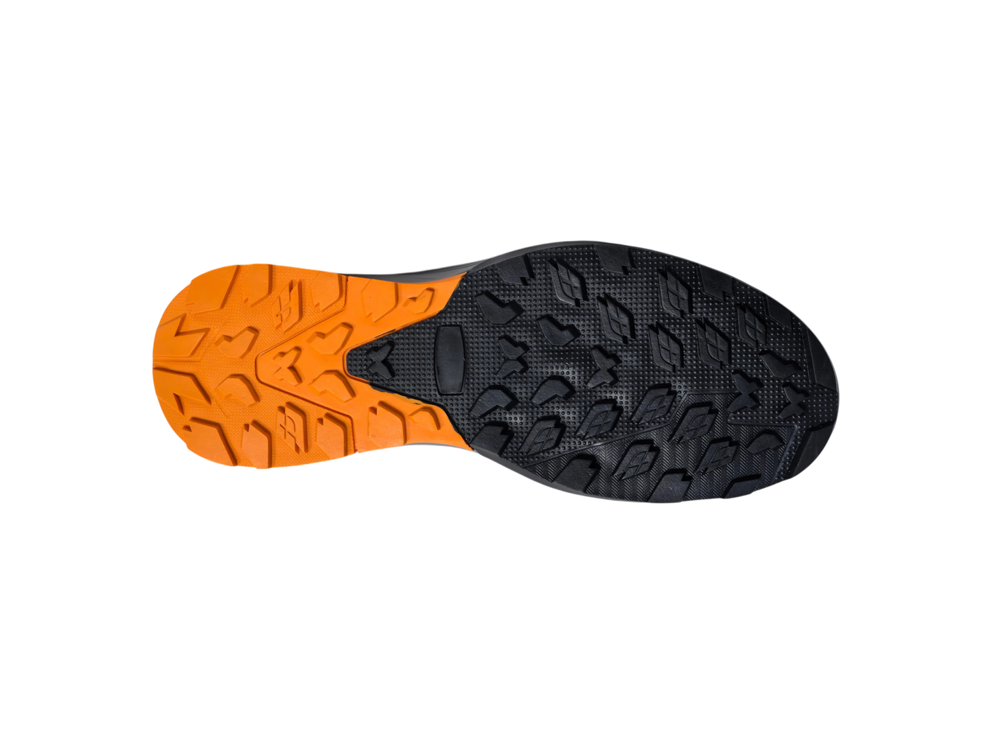 NT Work® Men's Fallon Charcoal/Orange Safety Alloy Toe ESD Athletic Work Shoe