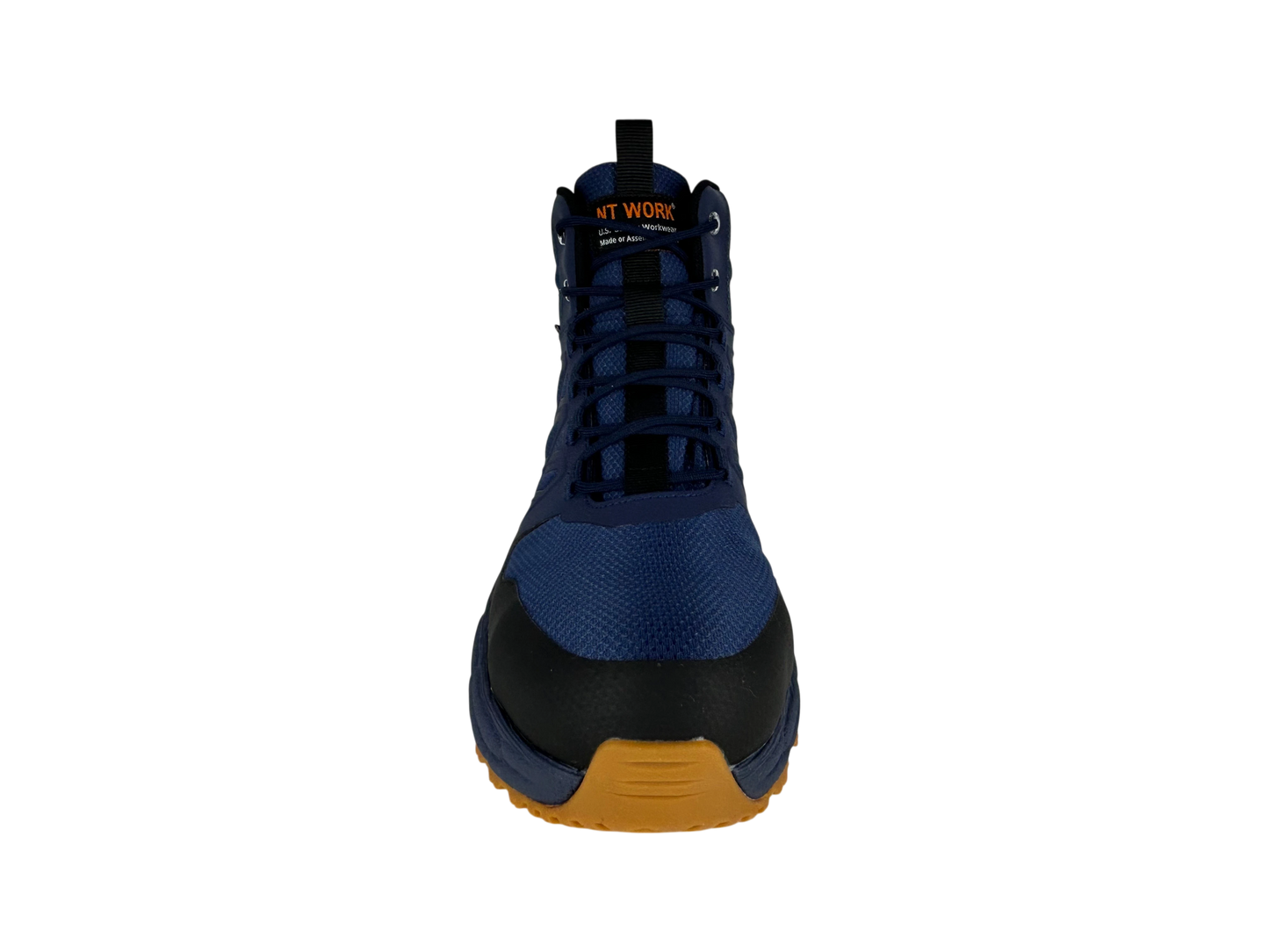 NT Work® Men's Hampton Navy Safety Alloy Toe Waterproof Athletic Work Boot