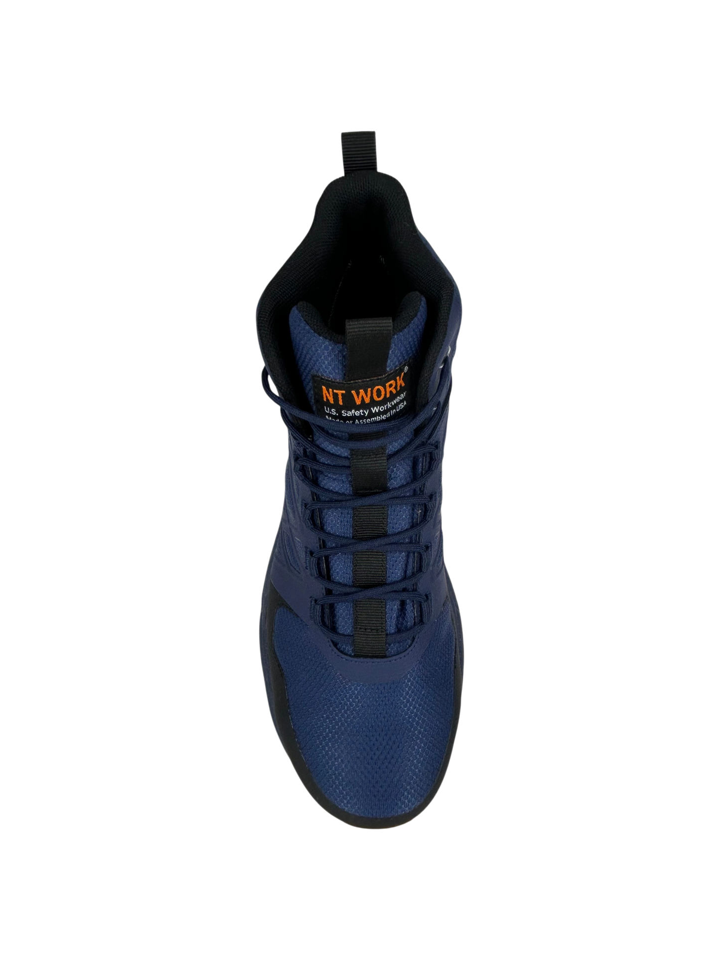 NT Work® Men's Hampton Navy Safety Alloy Toe Waterproof Athletic Work Boot