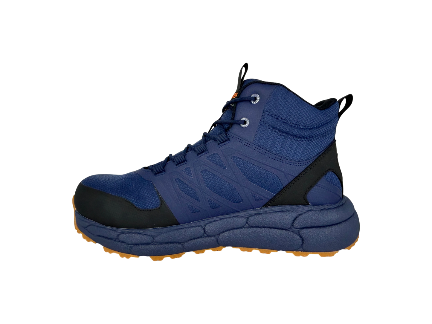 NT Work® Men's Hampton Navy Safety Alloy Toe Waterproof Athletic Work Boot