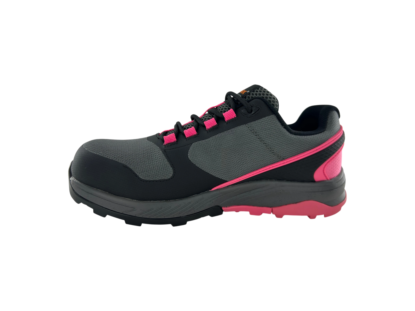 NT Work® Women's Hernley Charcoal/Pink Safety Alloy Toe ESD Athletic Work Shoe