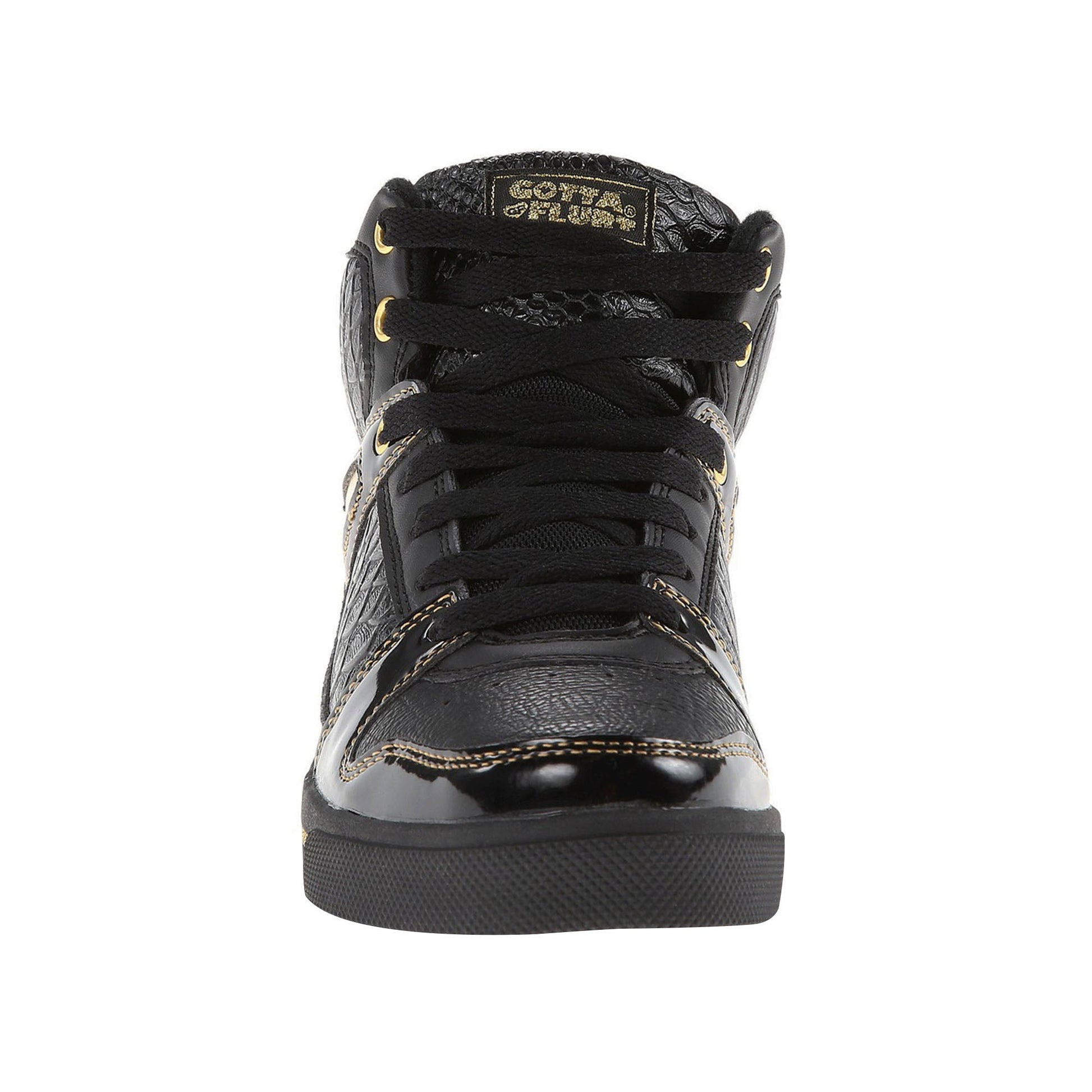 Gotta Flurt Women's Hip Hop 2 Black/Gold Hip Hop Fashion Sneaker.