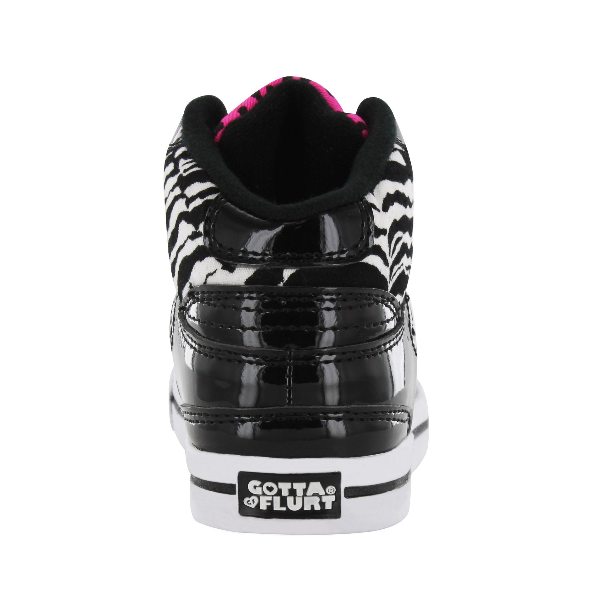 Gotta Flurt Women's Hip Hop VI Black/White/Hot Pink Fashion Sneaker (BOGO1).