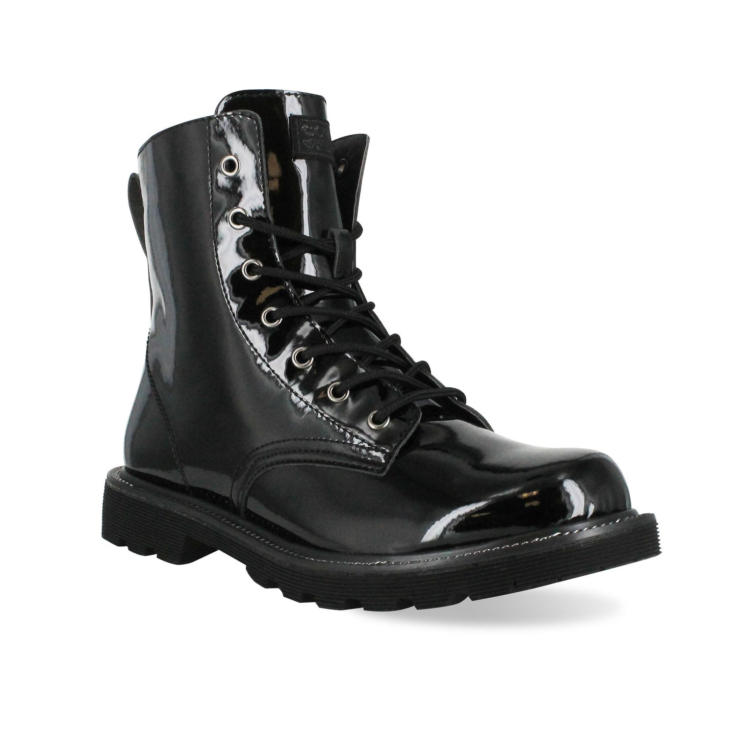 Gotta Flurt Women's Luna Black Combat Boot.