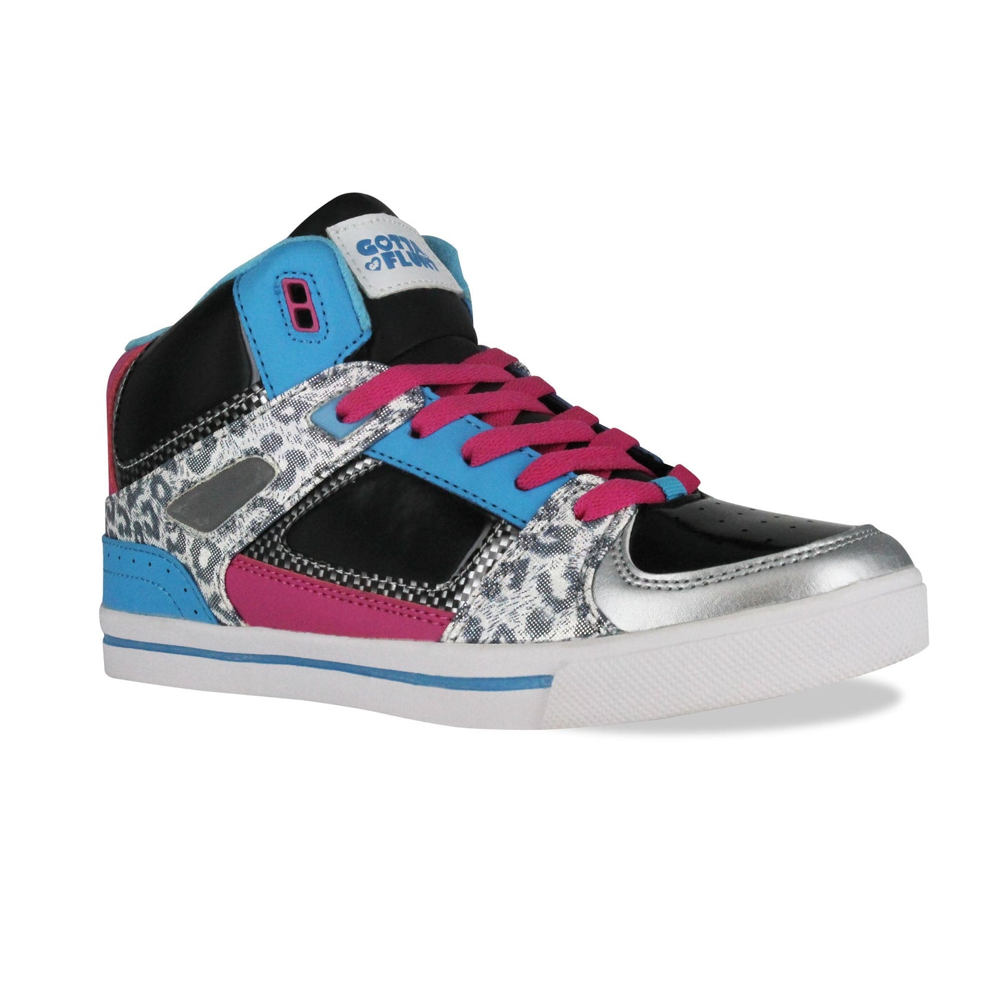 Gotta Flurt Women's Poppin Black Hip Hop Fashion Sneaker.