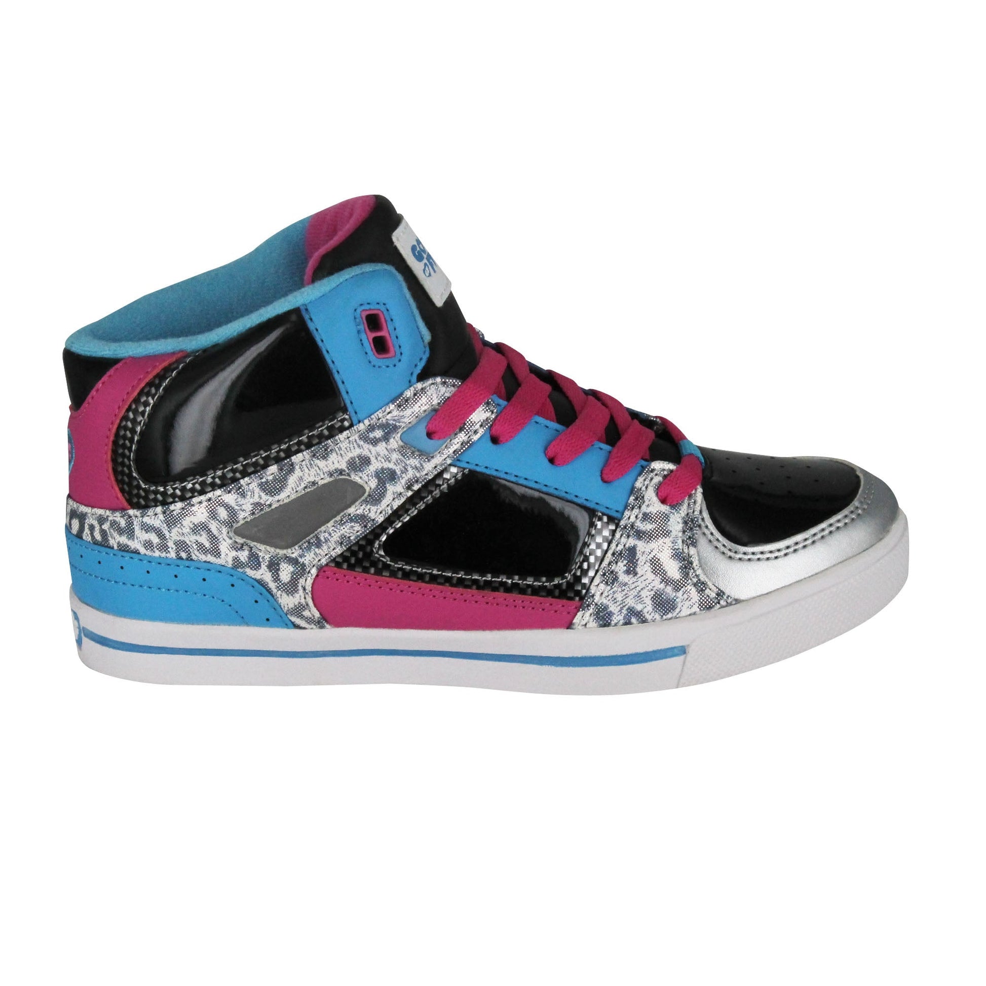 Gotta Flurt Women's Poppin Black Hip Hop Fashion Sneaker.