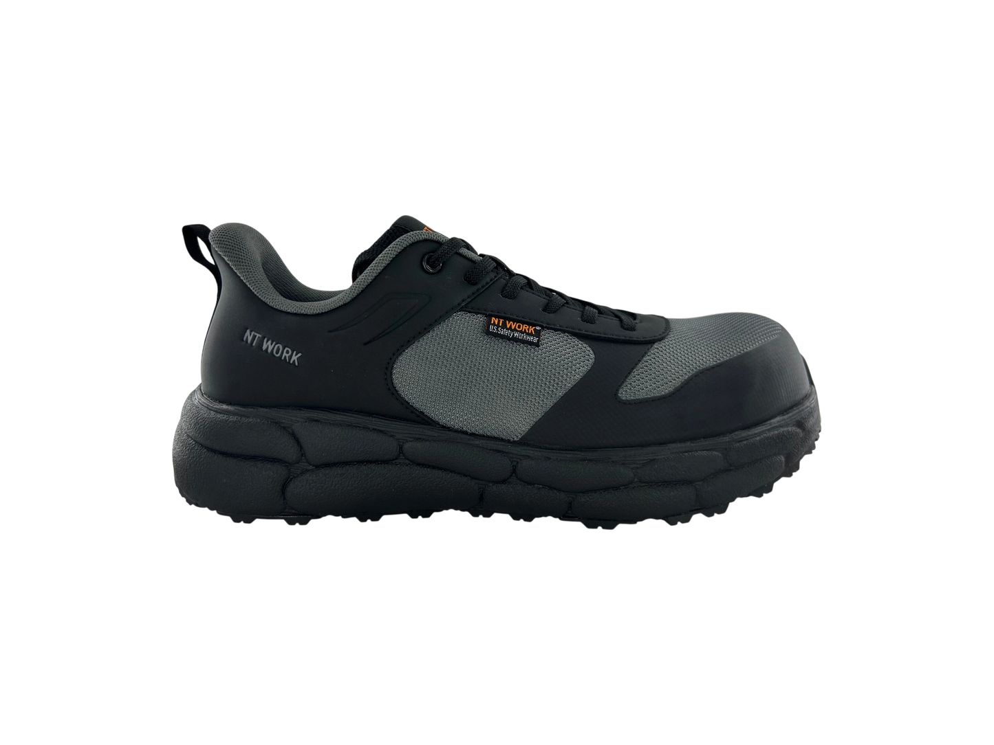 NT Work® Men's Reno Charcoal Safety Composite Toe Athletic Work Shoe