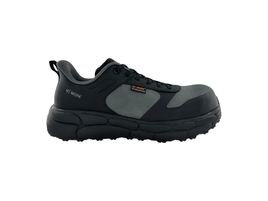 NT Work® Men's Reno Charcoal Safety Composite Toe Athletic Work Shoe