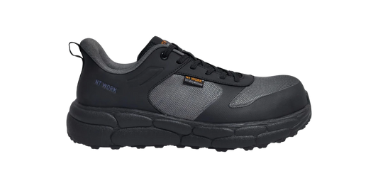 NT Work® Men's Reno Charcoal Safety Composite Toe Athletic Work Shoe