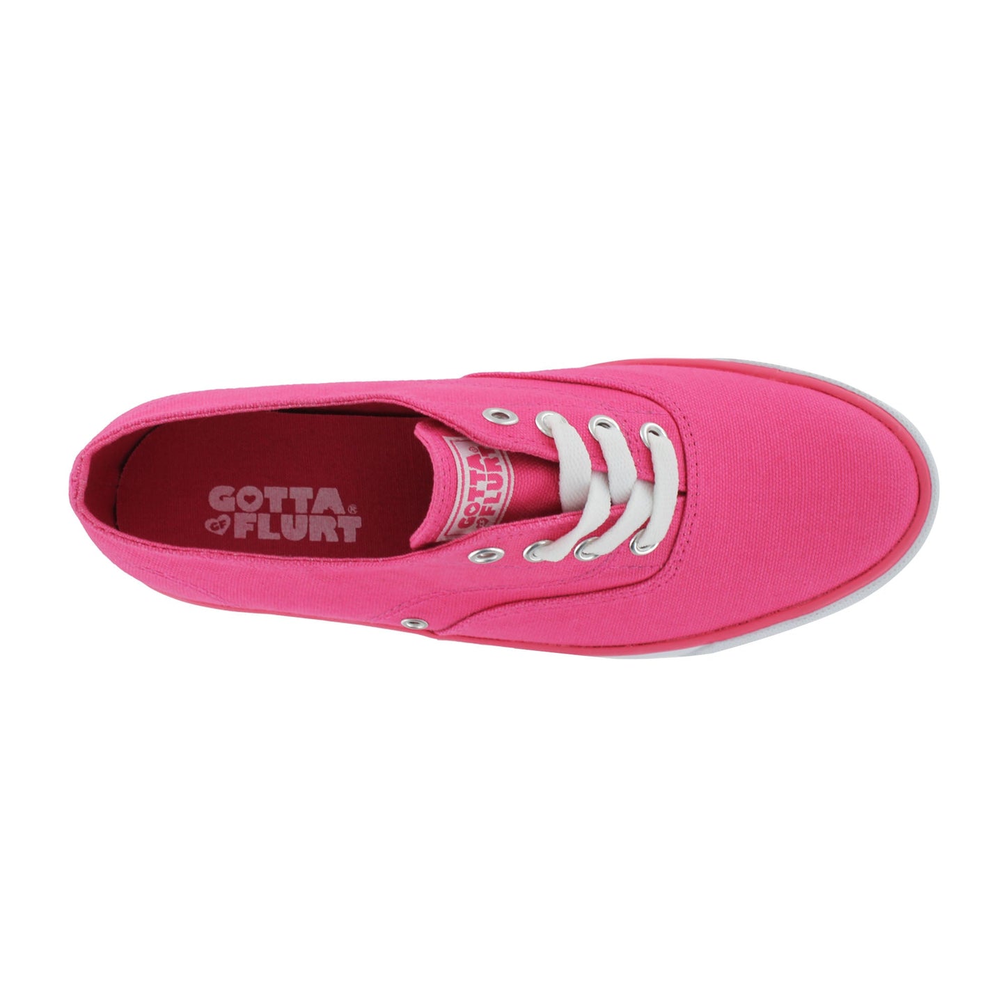 Gotta Flurt Women's Rippy Hot Pink Casual Fashion Sneaker (BOGO1).