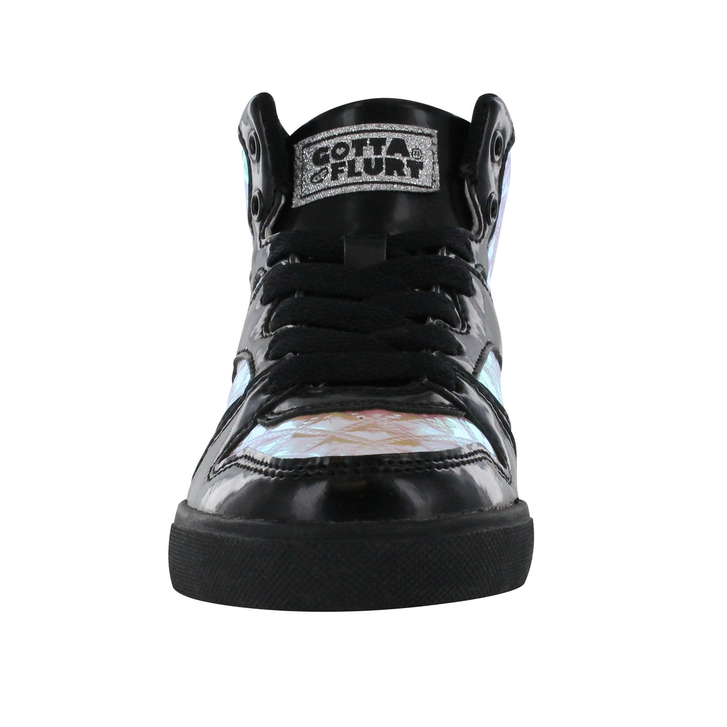 Gotta Flurt Girl's Slam III Black/Purple Galaxy Hip Hop Sneaker