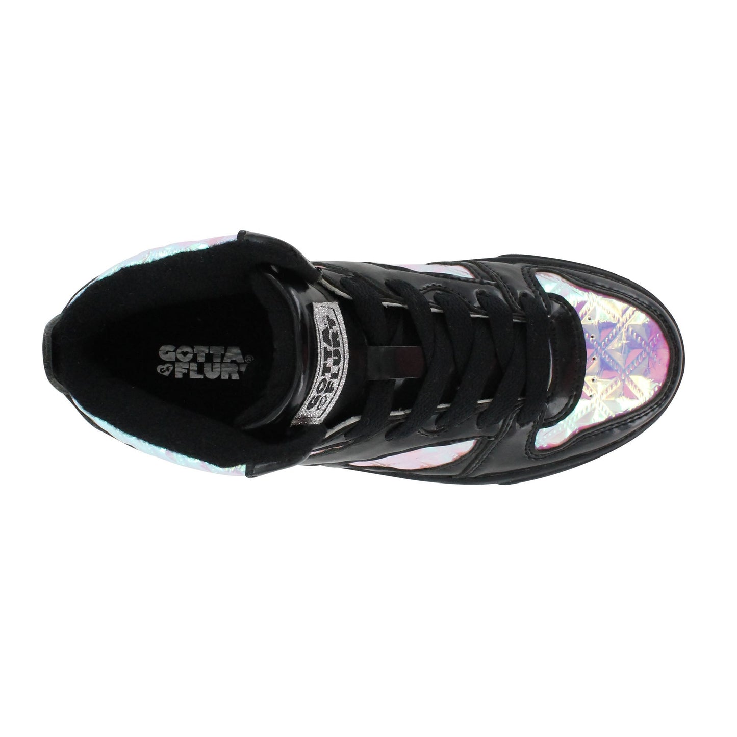 Gotta Flurt Girl's Slam III Black/Purple Galaxy Hip Hop Sneaker