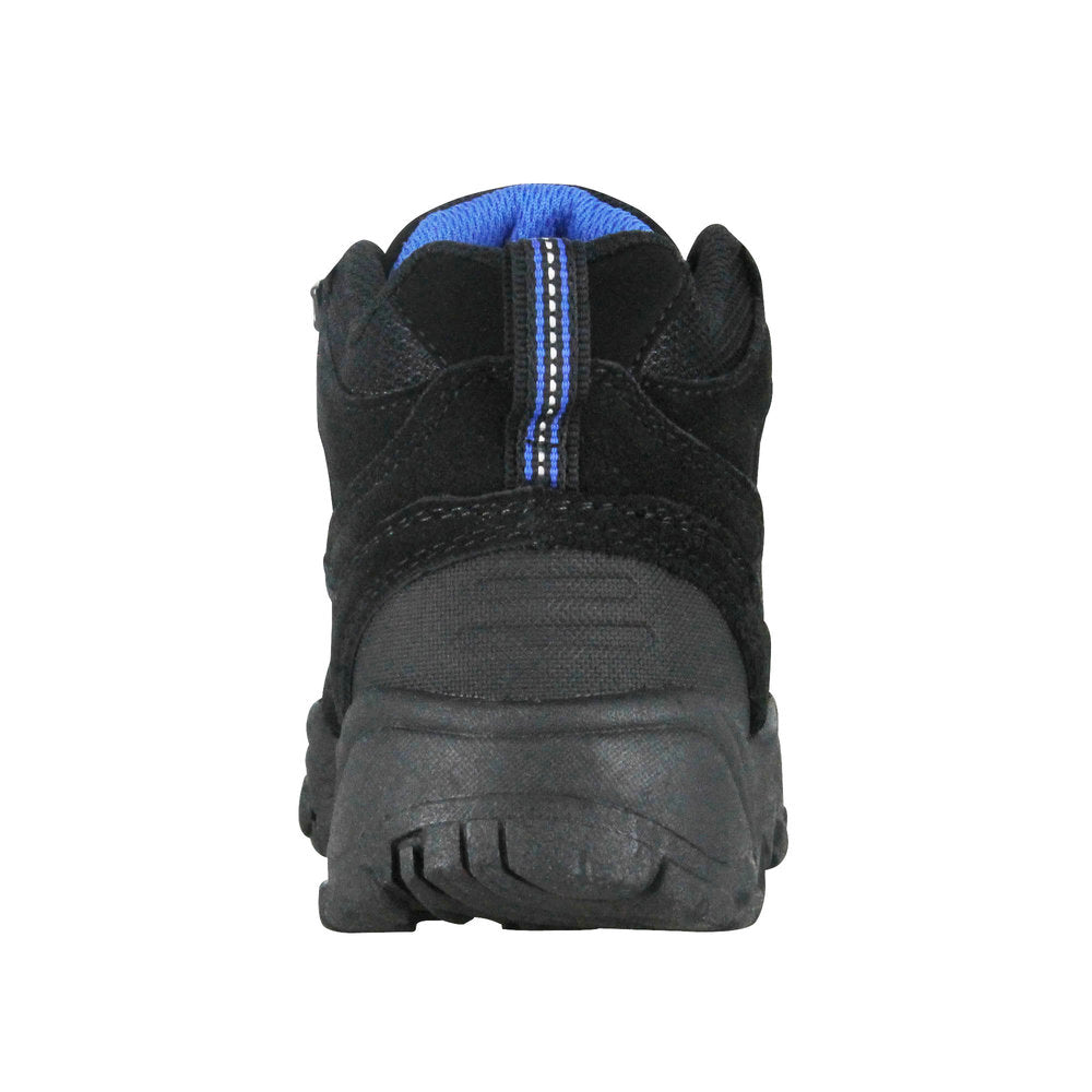 Nord Trail Boy's Mt. Hunter High Black/R. Blue Waterproof Leather Hiking Boot