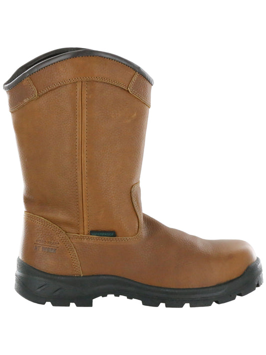 Nord Trail NT Work Men's Big Welly Brown Leather Composite Toe Waterproof Work Boot