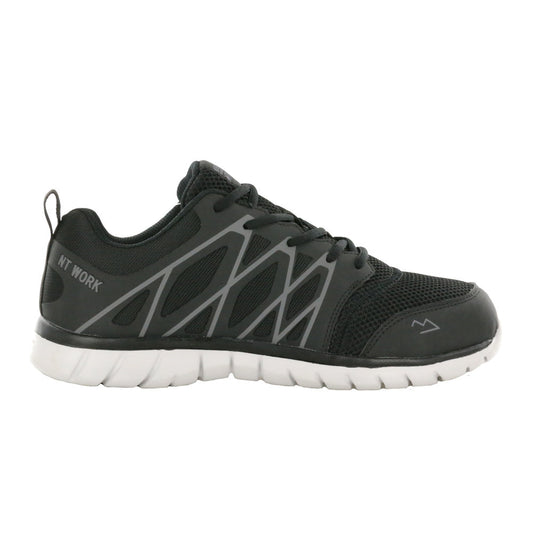 NT Work Women's Vegas Black Alloy Toe Slip-Resistant Work Shoe